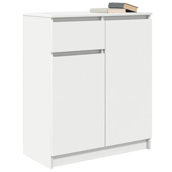 vidaXL Sideboard with Drawer White 71x35x84 cm Engineered Wood