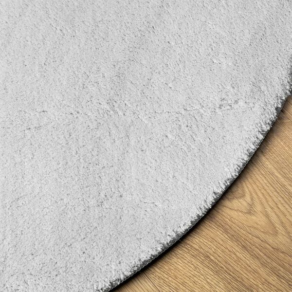 vidaXL Rug HUARTE Short Pile Soft and Washable Grey &Oslash; 200 cm
