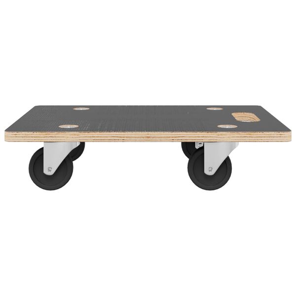 vidaXL Transport Trolleys 2 pcs Rectangular 80x55x11.5 cm