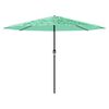 vidaXL Garden Parasol with Steel Pole Green 324x324x247 cm