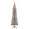 vidaXL Artificial Christmas Tree with 150 LEDs with Stand White 120 cm