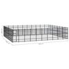 vidaXL Outdoor Dog Kennel Steel 73.73 m&sup2;