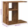 vidaXL Side Table Old Wood 50x30x50 cm Engineered Wood