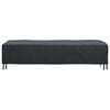 vidaXL Loungers Cover Plain Black 74 x 210 x 40 cm Fabric
