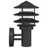 vidaXL Outdoor Wall Lights 2pcs Black Stainless Steel
