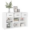 vidaXL Sideboard High Gloss White 100x30x59.5 cm Engineered Wood