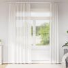 vidaXL Voile Curtains with Rod Pockets 2 pcs White