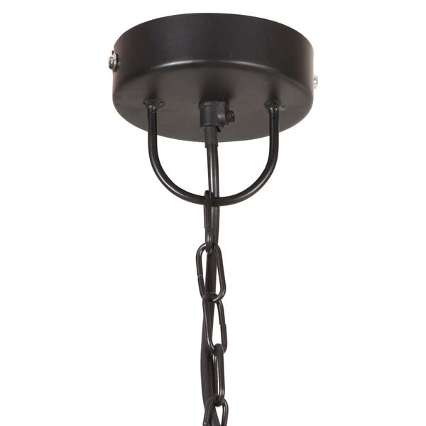 vidaXL Industrial Vintage Hanging Lamp 25 W Black Round 31 cm E27