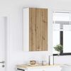 vidaXL Hanging Cabinet Artisan Oak and White 50 x 31 x 100 cm