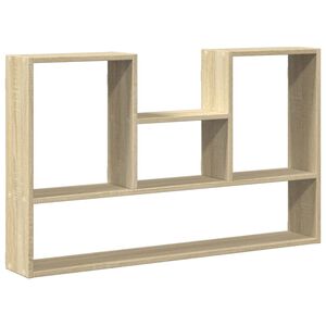 vidaXL Wall Shelf Sonoma Oak 99x15x60 cm Engineered Wood