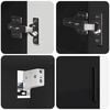 vidaXL Bathroom Furniture Set 2 pcs Black Engineered wood & Metal