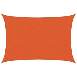 vidaXL Sunshade Sail 160 g/m² Rectangular Orange 3x4.5 m HDPE