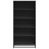 vidaXL Bookcase Black 80.5x35x170.5 cm Engineered Wood