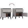 vidaXL Bedside Cabinets 2 pcs Grey Sonoma 40x35x50 cm