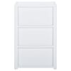 vidaXL 3-Drawer Chest White 40x40x60 cm