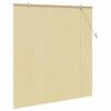 vidaXL Roller Blind with Curtains Manual Nature 140 x 160 cm Bamboo