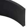 vidaXL Rubber Edge for Snow Plow Black 250x8x1 cm