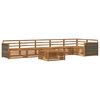 vidaXL Outdoor Sofa Set 7 pcs Natural Solid Acacia Wood