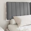 vidaXL Bed Frame with Upholstered Headboard Light Grey 135 x 190 cm