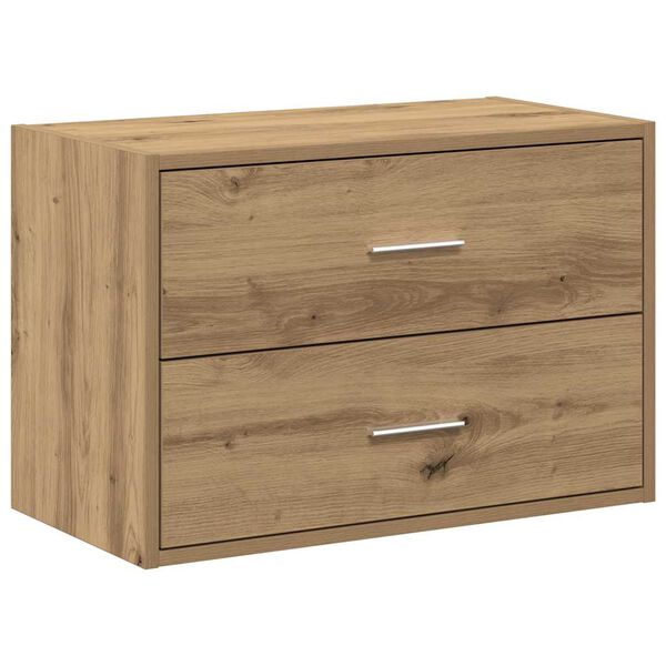 vidaXL Cabinet with 2 Drawers Artisan Oak 60x31x40 cm Engineered Wood