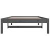 vidaXL Day Bed without Mattress Grey 90x190 cm Single Single Solid Wood Pine
