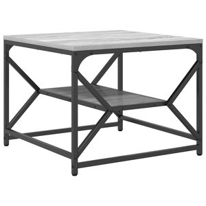 vidaXL Coffee Table Grey Sonoma 51 x 50 x 40 cm