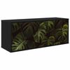 vidaXL Wall-mounted TV Cabinet ELBURG 102 x 33 x 40 cm Black Oak