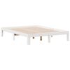 vidaXL Bookcase Bed without Mattress White 140x200cm Solid Wood Pine