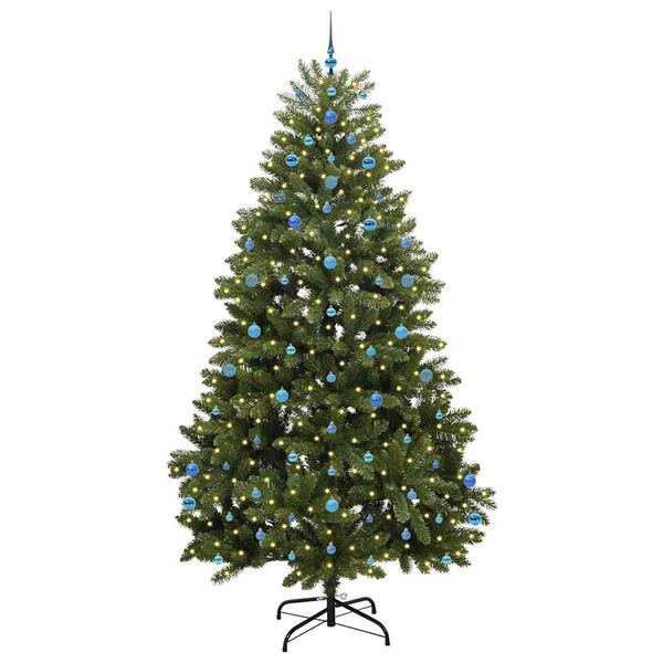 vidaXL Artificial Christmas Tree Green 270 cm PVC and Metal