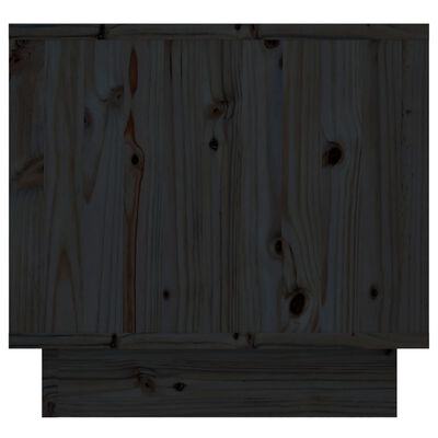 vidaXL Bedside Cabinets 2 pcs Black 35x34x32 cm Solid Wood Pine