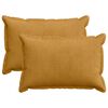 vidaXL Cushion Cover 2 pcs HOUTEN Yellow 30 x 50 cm Corduroy