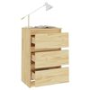 vidaXL Bedside Cabinet 40x29.5x64 cm Solid Pine Wood