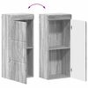 vidaXL Bathroom Furniture Set TULUM Grey Sonoma Engineered Wood