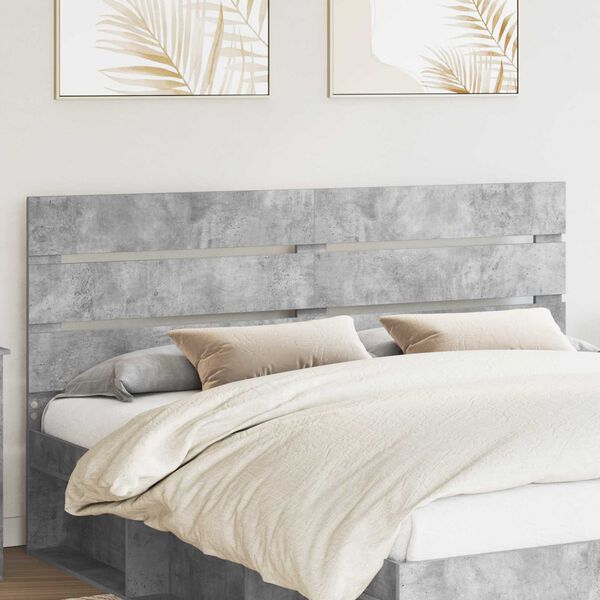 vidaXL Headboard Concrete Grey 160 cm Engineered Wood
