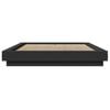 vidaXL Bed Frame without Mattress Black 140x190 cm