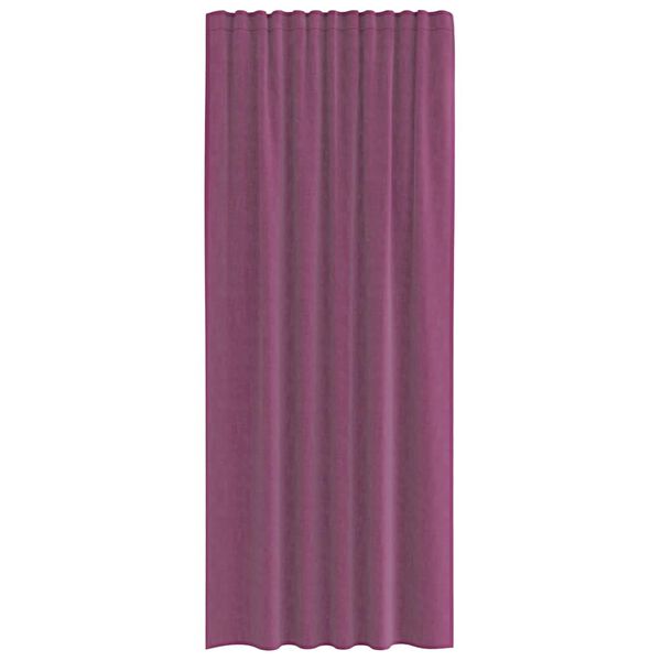 vidaXL Voile Curtains with Rod Pockets 2 pcs Purple