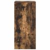 vidaXL Shoe Cabinet Smoked Oak 29.5x34x76 cm Engineered Wood