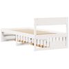 vidaXL Bed Frame without Mattress White 90x200 cm Solid Wood Pine