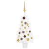 vidaXL Artificial Pre-lit Christmas Tree with Ball Set White 90 cm