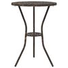 vidaXL Garden Bistro Set 3 pcs Bronze Aluminium