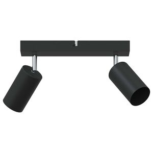 vidaXL Ceiling Spotlight with Spotlights Black 26 x 6 x 16 cm Metal