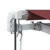vidaXL Automatic Retractable Awning Burgundy 450x350 cm