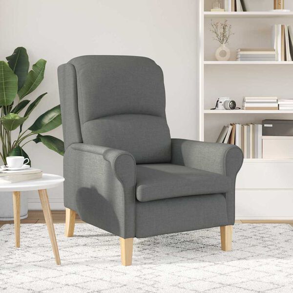 vidaXL Armchair Dark grey 76 x 94 x 102 cm Fabric