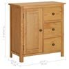 vidaXL Cupboard 70x35x75 cm Solid Oak Wood