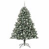 vidaXL Artificial Christmas Tree with 300 LEDs with Stand Green 180 cm