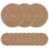 vidaXL Seagrass Placemets 12 pcs Natural &Oslash; 30 cm 100% Seagrass