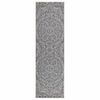 vidaXL Outdoor Flatweave Rug 80x250 cm Blue Pattern