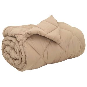 vidaXL Winter Duvet Taupe 200 x 135 cm Microfiber