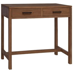 vidaXL Desk with Drawers Natural Solid Teak Wood 80 x 50 x 75 cm