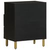 vidaXL Bedside Cabinet Black 50x33x62 cm Engineered Wood